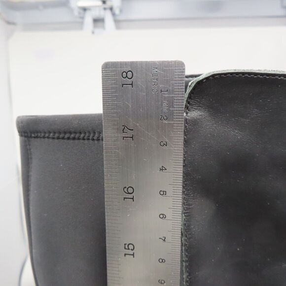 Karl Lagerfeld Paris Milla Embellished Rhinestone 8.5M Leather Tall Riding Boots - Picture 13 of 16